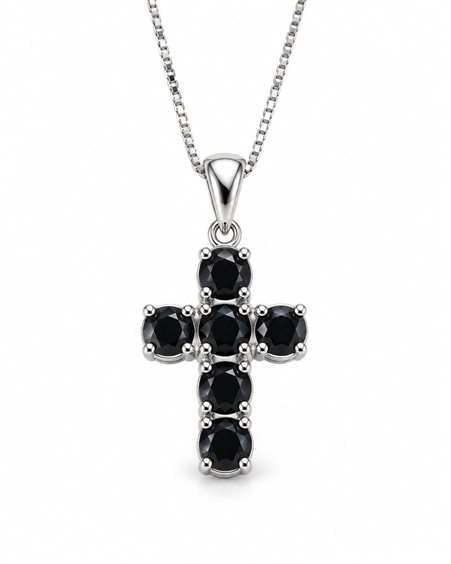 Collar Idee Preziose dal 1987 Mujer in Oro blanco Diamante Black 0.80 Ct IP.CK18B/52D - IP.CK18B/52D